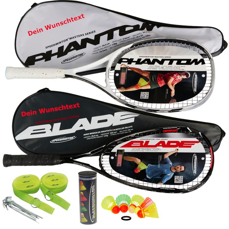 Speedminton Pärchenprofiset mit Wunschaufdruck Speedminton Pärchenprofiset mit Wunschaufdruck
